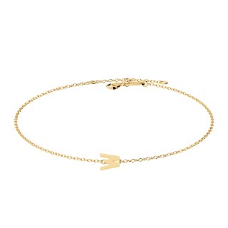 Letters with Love - Bracelet letter W gold