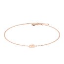 Letters with Love - Armband Buchstabe B Ros&eacute;gold