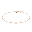 Letters with Love - Armband Buchstabe D Ros&eacute;gold