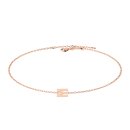 Letters with Love - Armband Buchstabe M Roségold