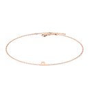 Letters with Love - Armband Buchstabe P Ros&eacute;gold