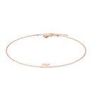 Letters with Love - Armband Buchstabe R Ros&eacute;gold