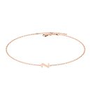 Letters with Love - Armband Buchstabe Z Ros&eacute;gold