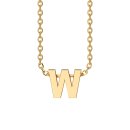 Letters with Love - Pendant letter W gold