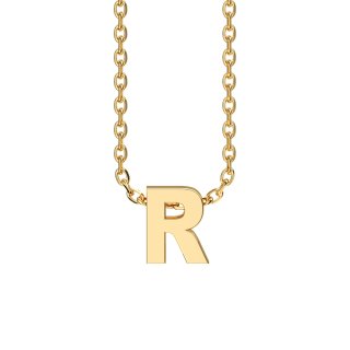 Letters with Love - Pendant letter R gold