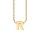 Letters with Love - Pendant letter R gold