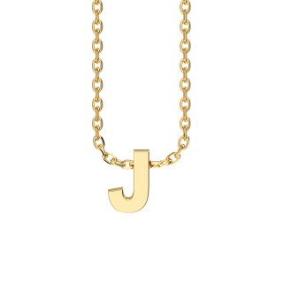 Letters with Love - Pendant letter J gold
