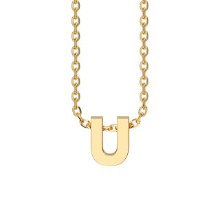 Letters with Love - Pendant letter U gold