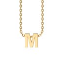 Letters with Love - Pendant letter M gold