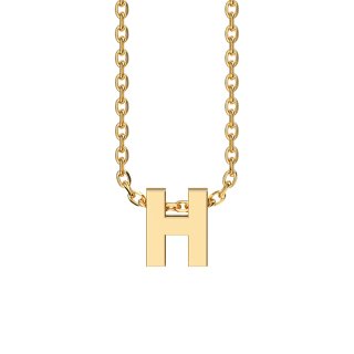 Letters with Love - Pendant letter H gold