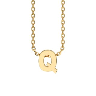 Letters with Love - Pendant letter Q gold
