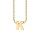 Letters with Love - Pendant letter K gold