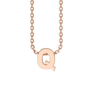 Letters with Love - Pendant letter Q rose gold