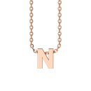 Letters with Love - Pendant letter N rose gold