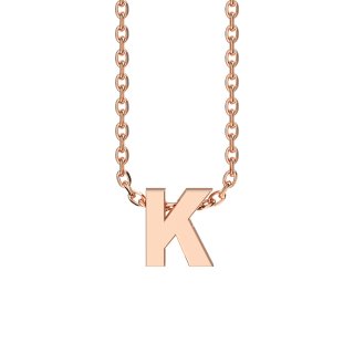 Letters with Love - Pendant letter K rose gold