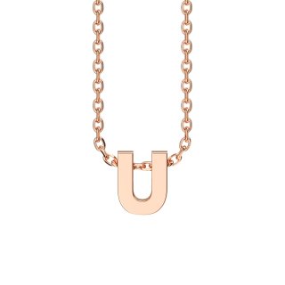 Letters with Love - Pendant letter U rose gold
