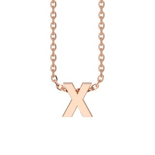 Letters with Love - Pendant letter X rose gold