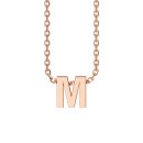 Letters with Love - Pendant letter M rose gold