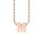Letters with Love - Pendant letter M rose gold
