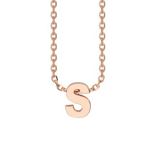 Letters with Love - Pendant letter S rose gold