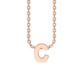 Letters with Love - Pendant letter C rose gold
