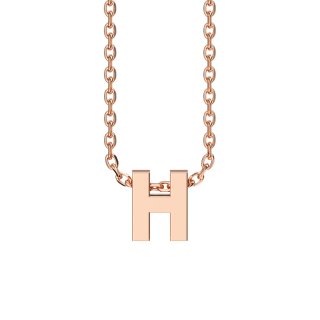 Letters with Love - Pendant letter H rose gold
