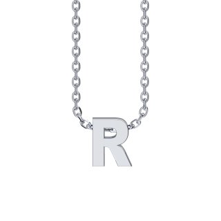 Letters with Love - Pendant letter R silver