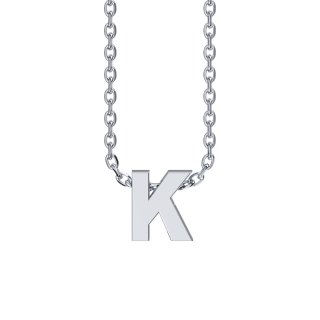 Letters with Love - Pendant letter K silver