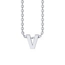 Letters with Love - Pendant letter V silver