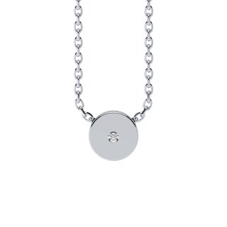 Letters with Love - Pendant plate zirconia silver