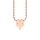 Letters with Love - Pendant four leaf clover rose gold
