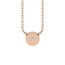 Letters with Love - Pendant plate zirconia rose gold