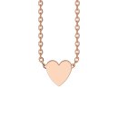 Letters with Love - Pendant heart rose gold