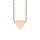 Letters with Love - Pendant heart rose gold