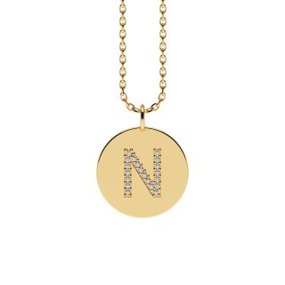 Letters with Love - Coin letter N gold