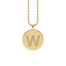 Letters with Love - Coin Buchstabe W Gold