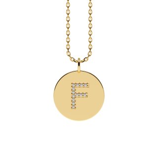Letters with Love - Coin Buchstabe F Gold