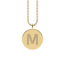 Letters with Love - Coin Buchstabe M Gold