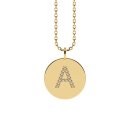Letters with Love - Coin Buchstabe A Gold
