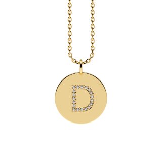 Letters with Love - Coin letter D gold