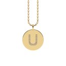 Letters with Love - Coin letter U gold