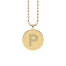 Letters with Love - Coin letter P gold