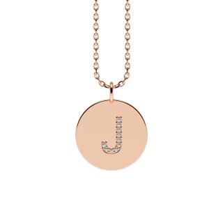Letters with Love - Coin letter J rose gold
