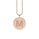 Letters with Love - Coin letter M rose gold