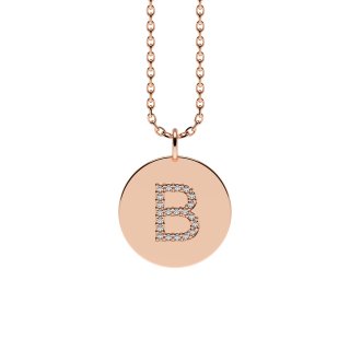 Letters with Love - Coin Buchstabe B Roségold