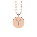 Letters with Love - Coin letter Y rose gold