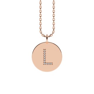 Letters with Love - Coin letter L rose gold
