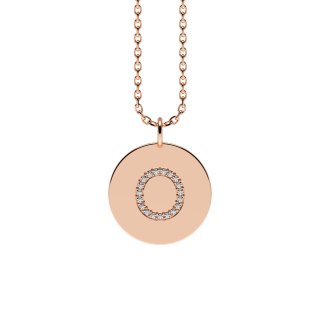Letters with Love - Coin letter O rose gold