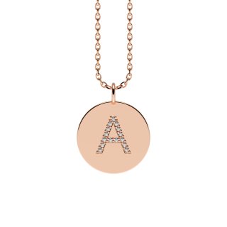 Letters with Love - Coin letter A rose gold