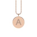Letters with Love - Coin letter A rose gold